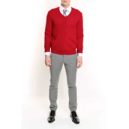 Merino V-neck Pullover Sweater